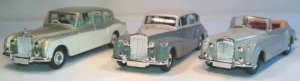 A Trio of Dinky Toys Rolls-Royce and Bentley Miniatures